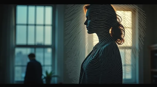 Symbolische Darstellung eines Menschen, dessen Kleidung seine Persönlichkeit widerspiegelt