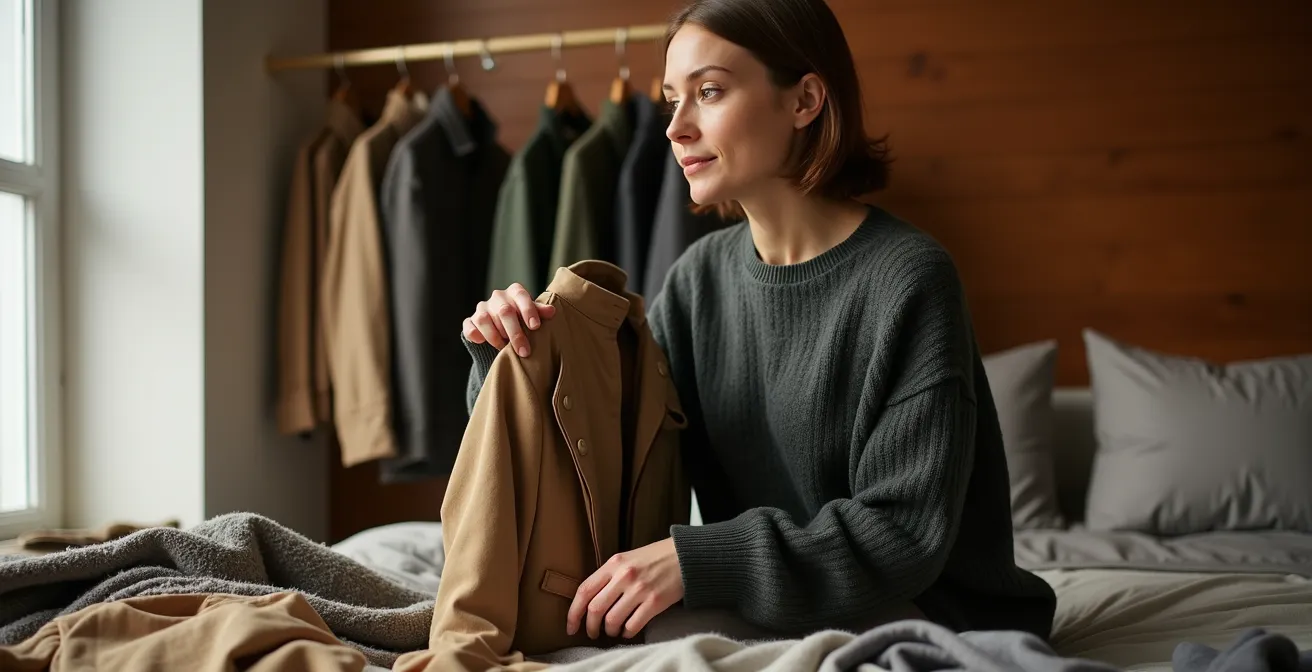 Minimalistische Garderobe mit vielseitig kombinierbaren Kleidungsstücken